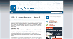 Desktop Screenshot of hiringsciences.com